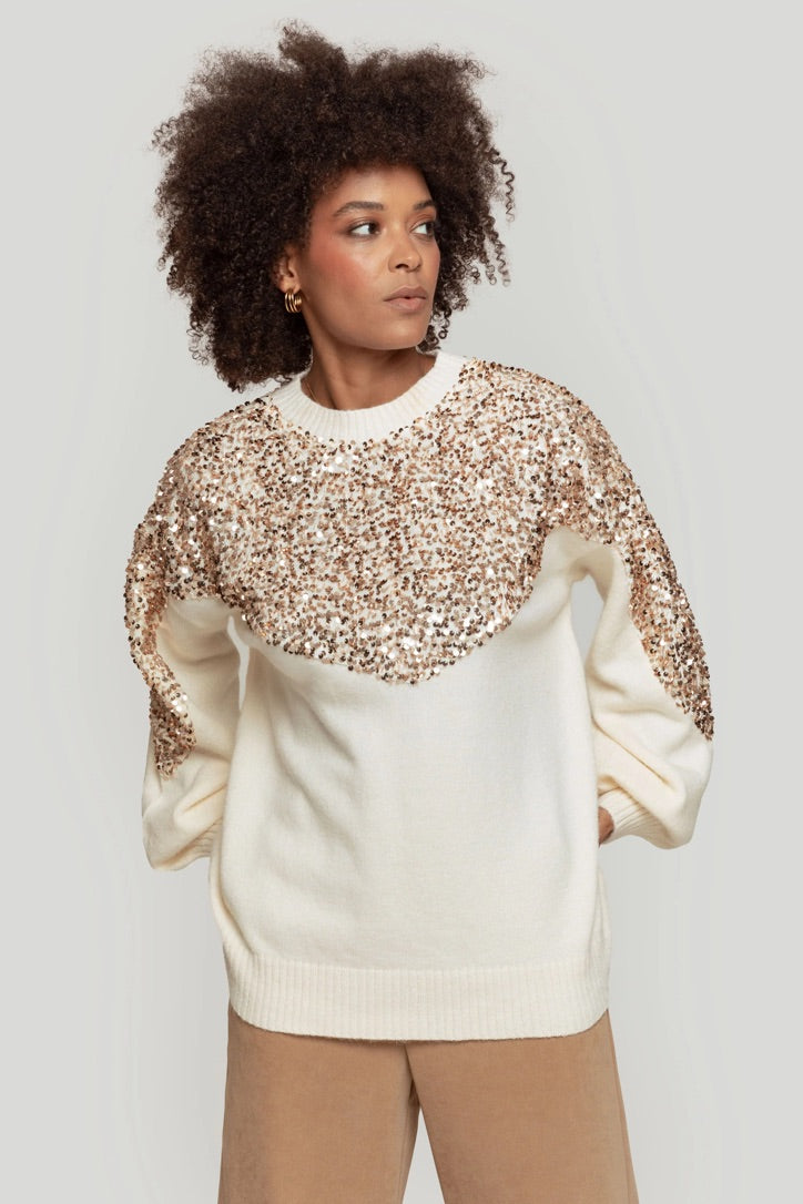 Camisola de Malha | Lantejoulas