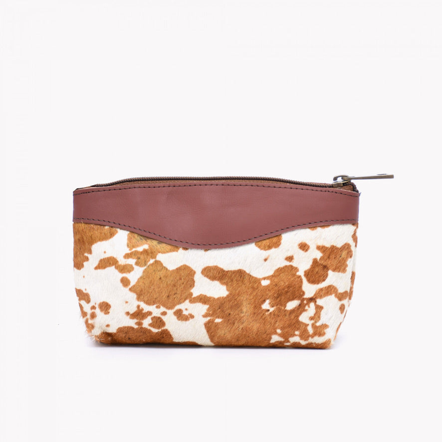 Small leather wallet with animal print 2