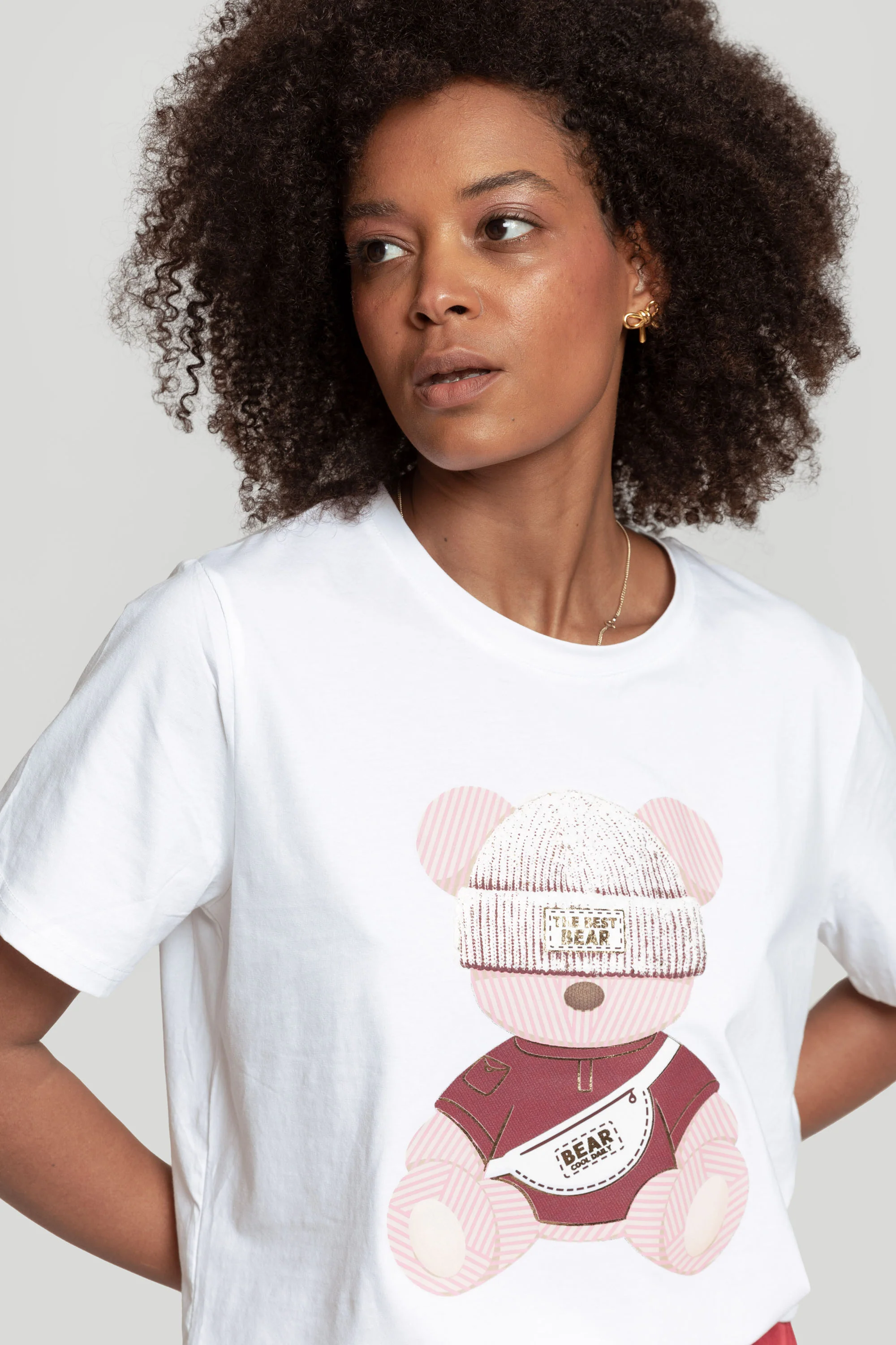 T-Shirt Branca | Urso