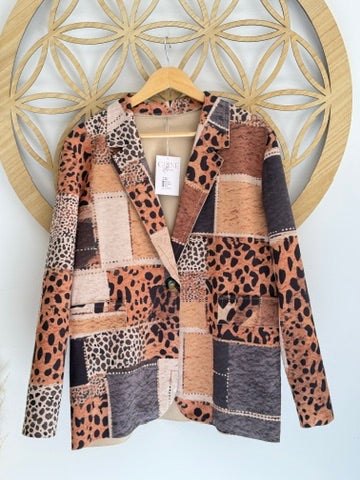 ANIMAL PRINT JACKET/BLAZER (FLUOR) | VIVIAN