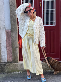 Casaco de Malha HandMade (Branco) | Sarai