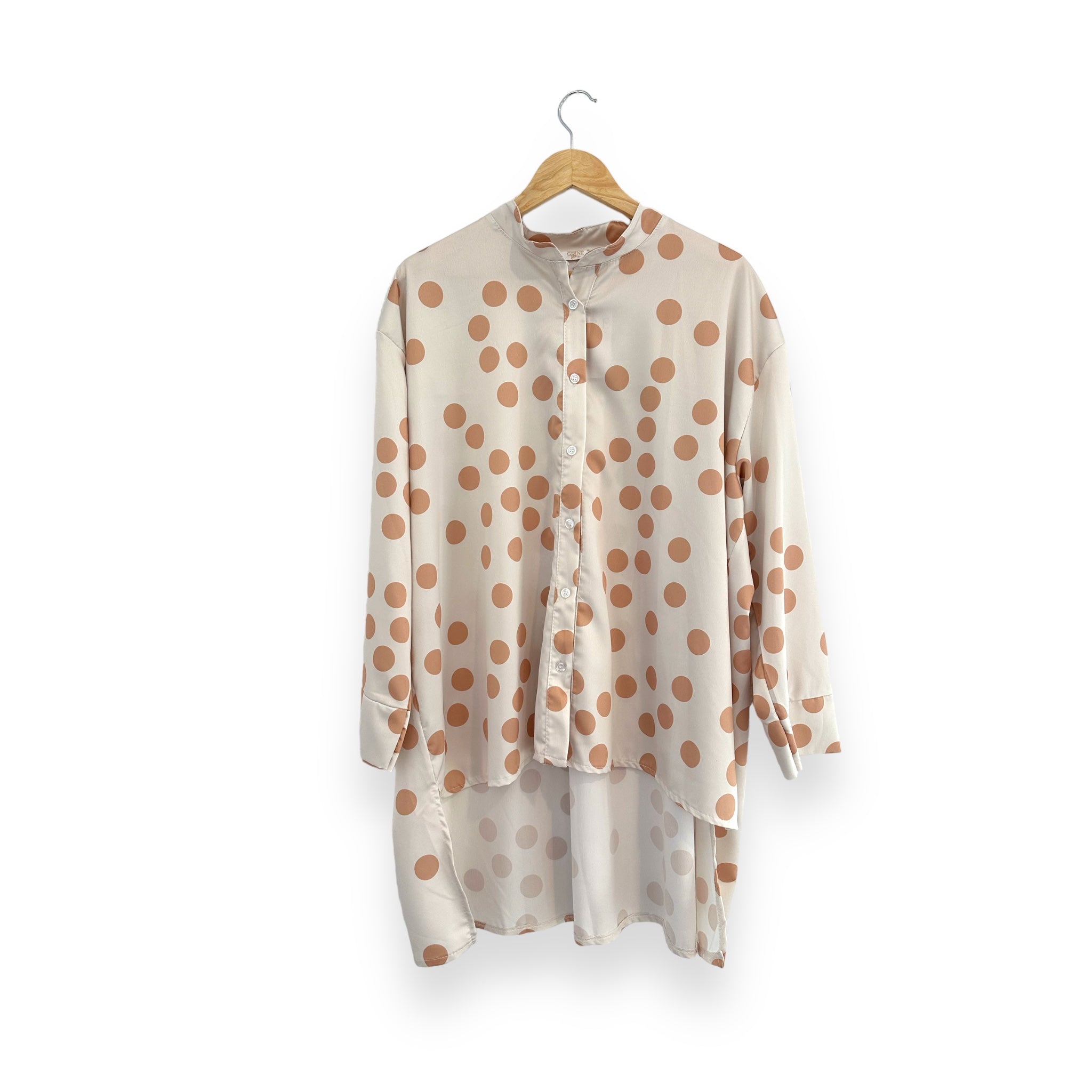 Camisa de baile - Perla y Beige