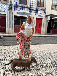 T-Shirt Flores Crochet