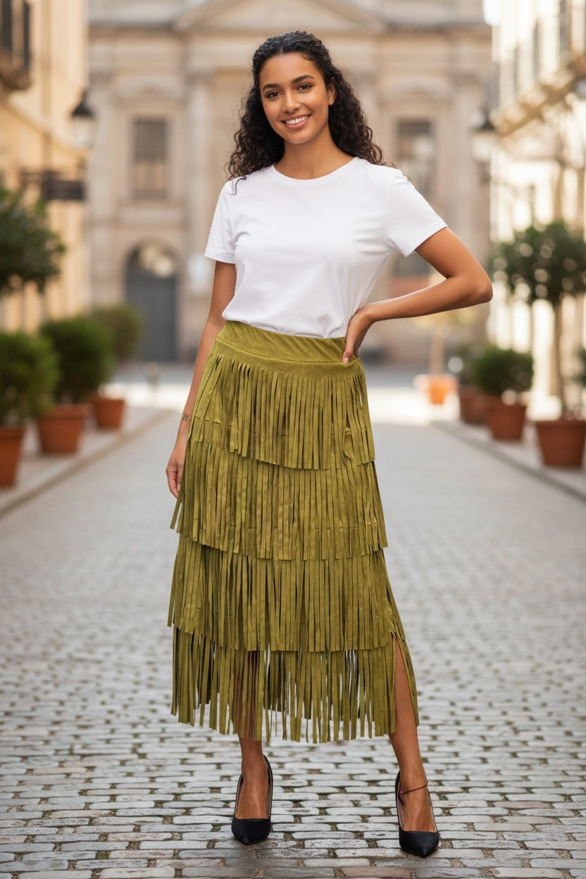 FALDA CORTA ROLLOS (NEGRO) | SORA