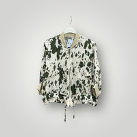 Casaco Curto Acetinado | Cow Print