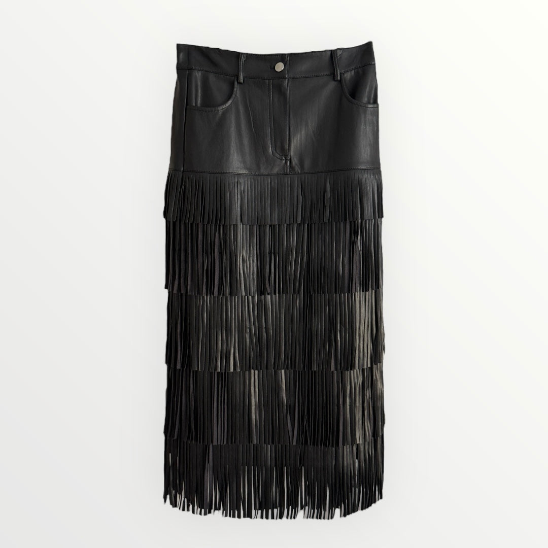 FALDA CORTA ROLLOS (NEGRO) | SORA