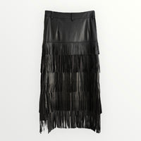 FALDA CORTA ROLLOS (NEGRO) | SORA