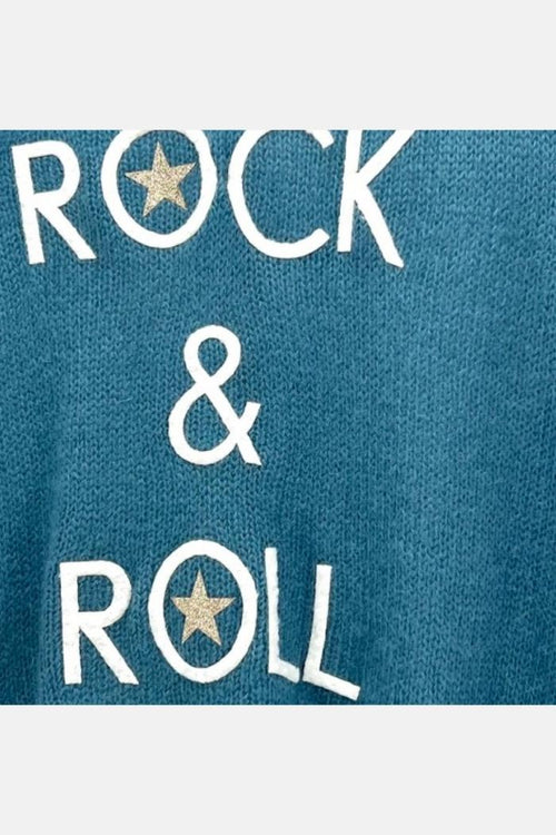 Camisola de Malha Rock & Roll (Azul )| Eliza