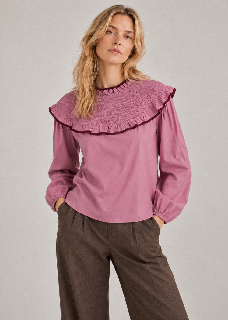 Blusa Boho Gola Volante