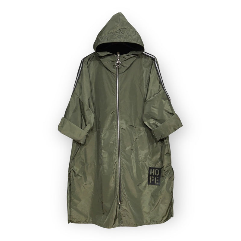 Thin (waterproof) Parka With Hood - Green