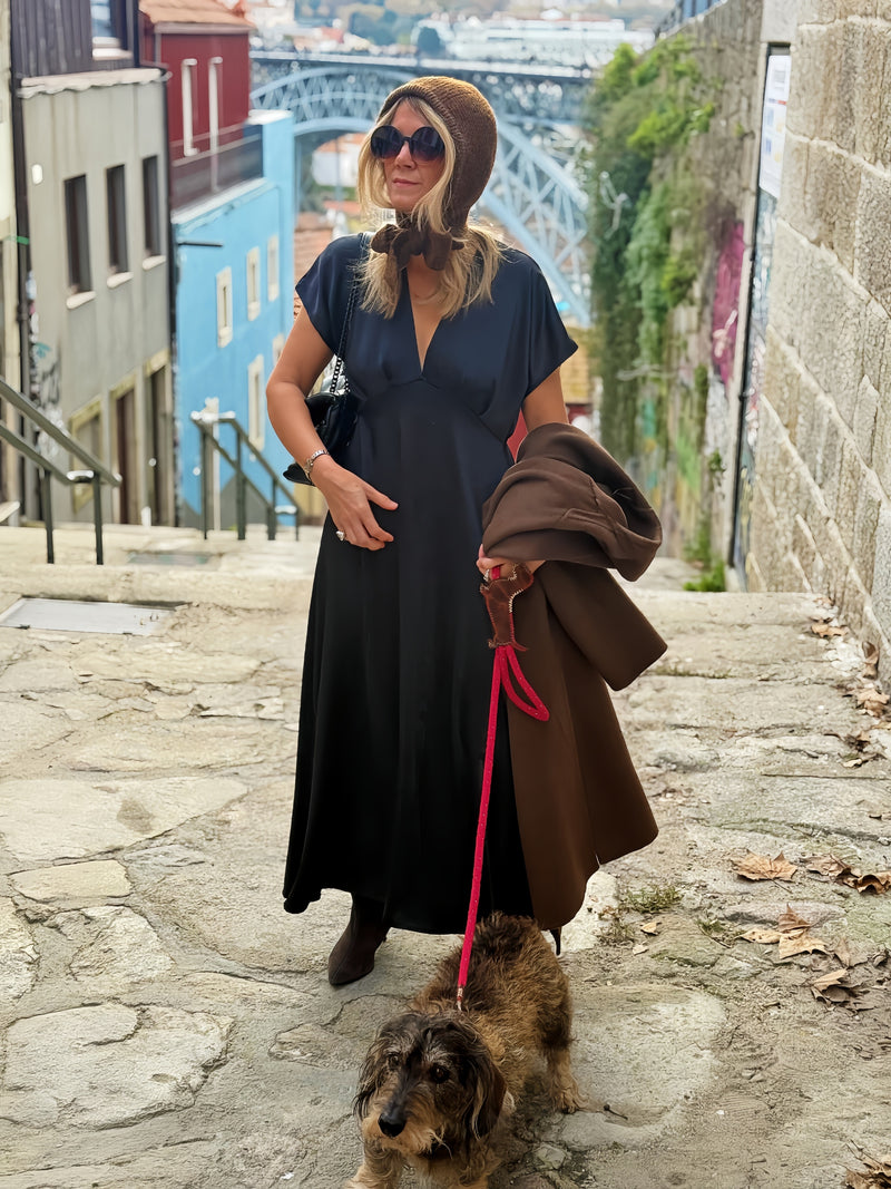 Vestido Longo Acetinado | Francine