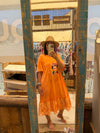 Vestido Laranja Frida Kahlo