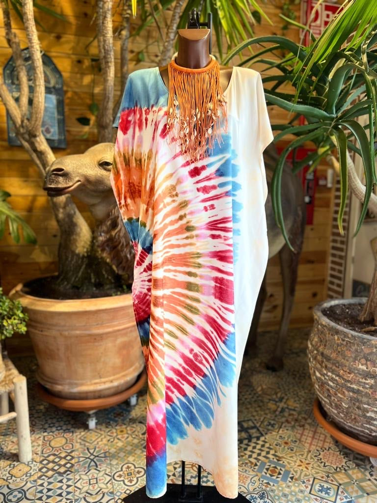 Vestido kaftan Azul | Isis