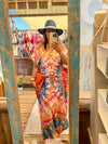 Vestido kaftan Camel | Isis