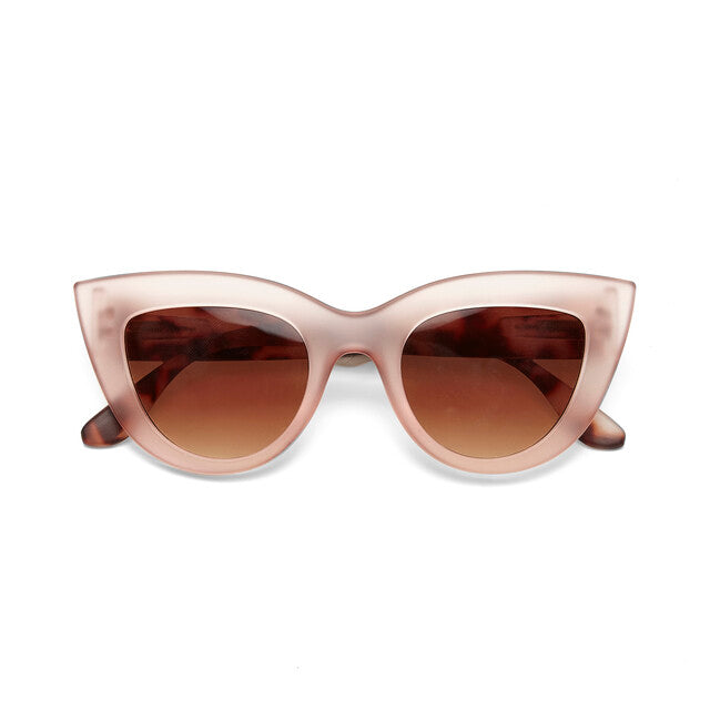Óculos de Sol CLAUDIA Big Cat Eye Pink Havana - OKKIA