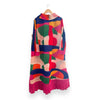 Vestido ancho plisado - Rosa 