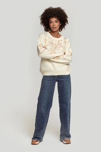 STARS CAMEL KNITTED SWEATSHIRT | NALA