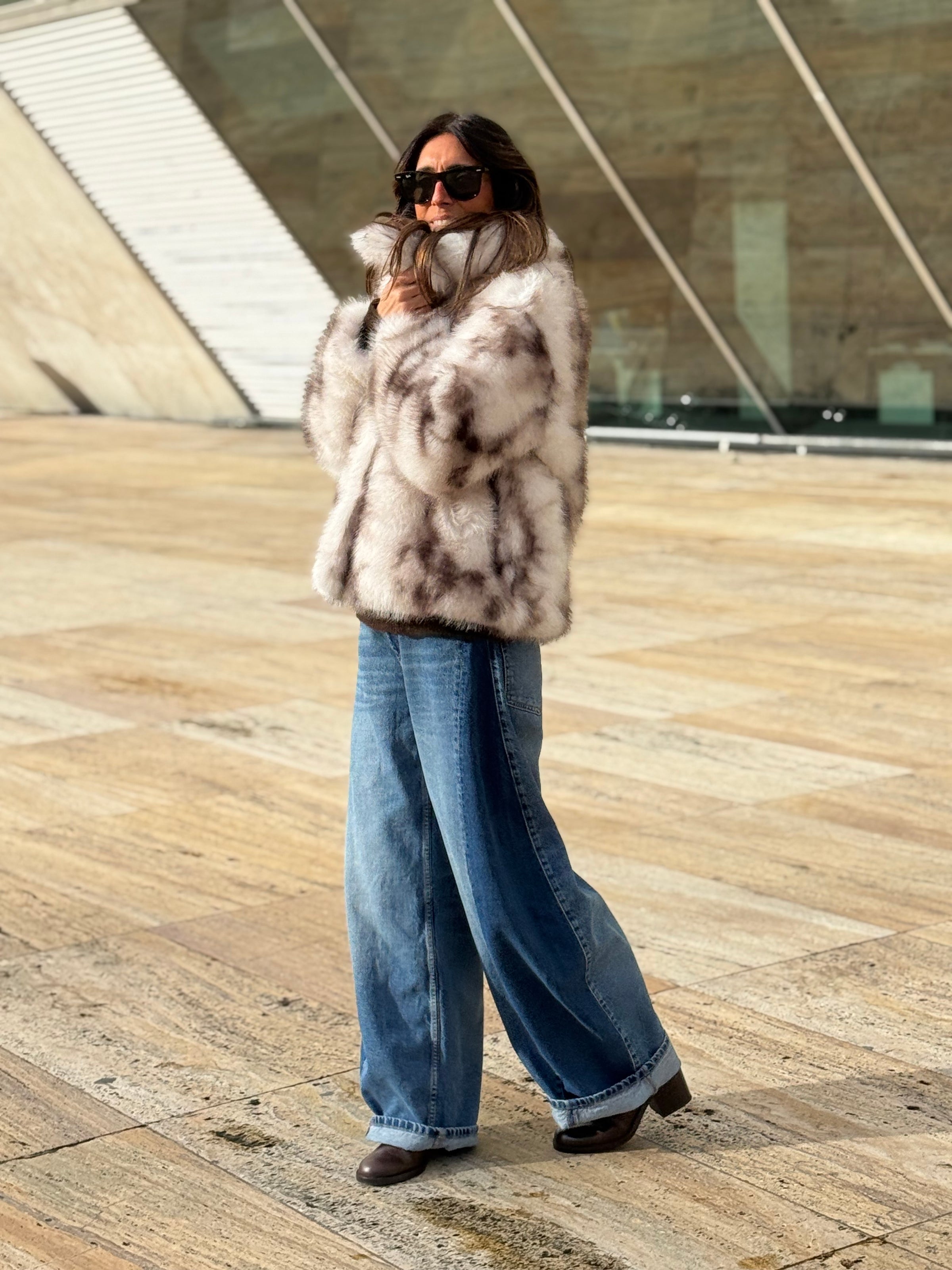 Casaco de Pêlo Branco | Liv