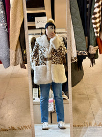 Casaco Royal Chic com Pêlo Creme