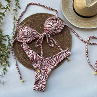 Biquíni Savana Castanho | Cortininha & Asa Delta | GRINE BEACHWEAR