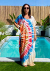 Vestido kaftan Azul | Isis