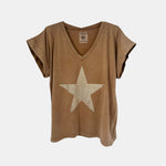 STARS CAMEL KNITTED SWEATSHIRT | NALA