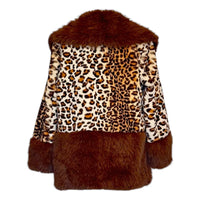 Royal Chic Coat with Brown Fur