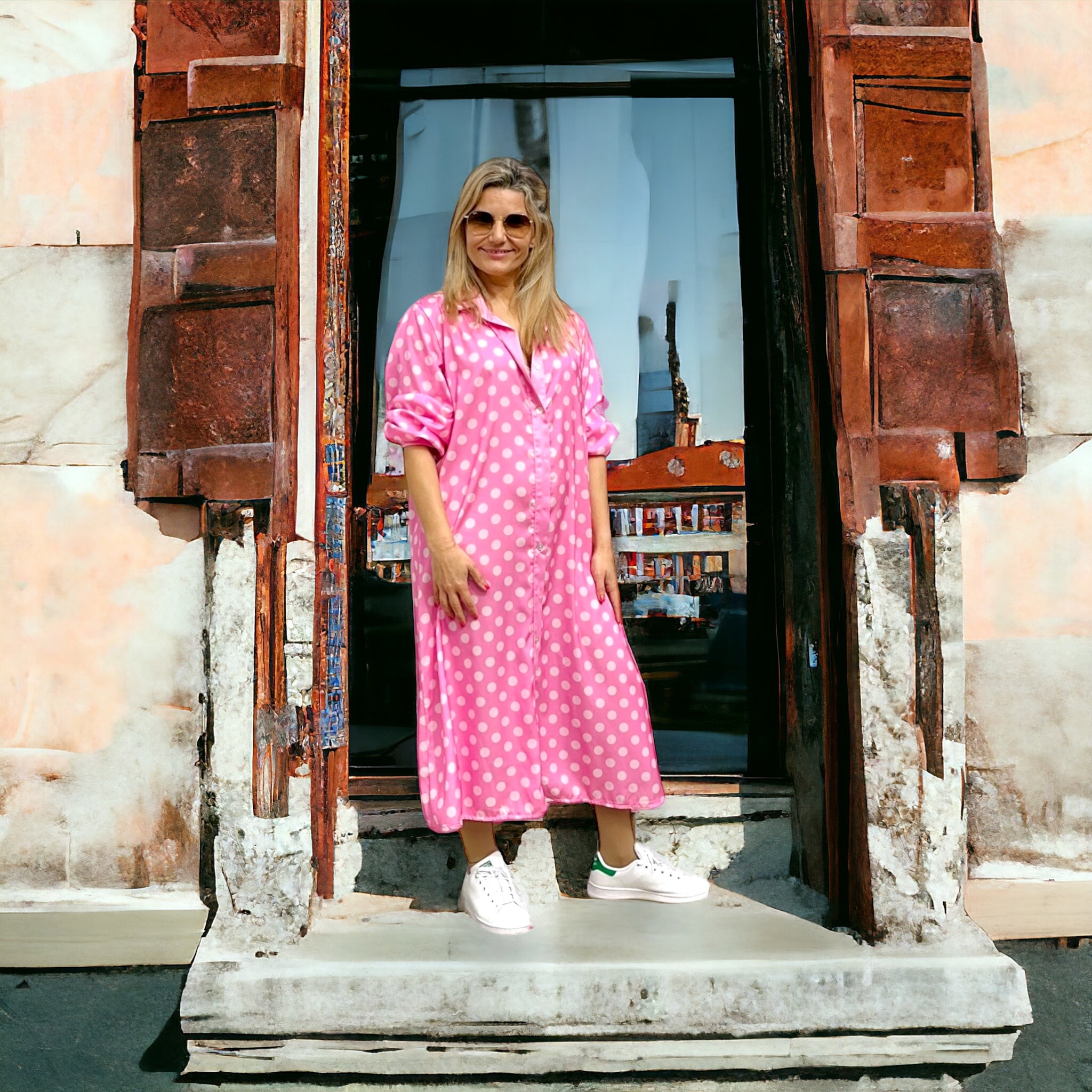 Vestido de fiesta - Rosa 