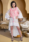 KIMONO LARGO CROCHET BEIGE | MELINA
