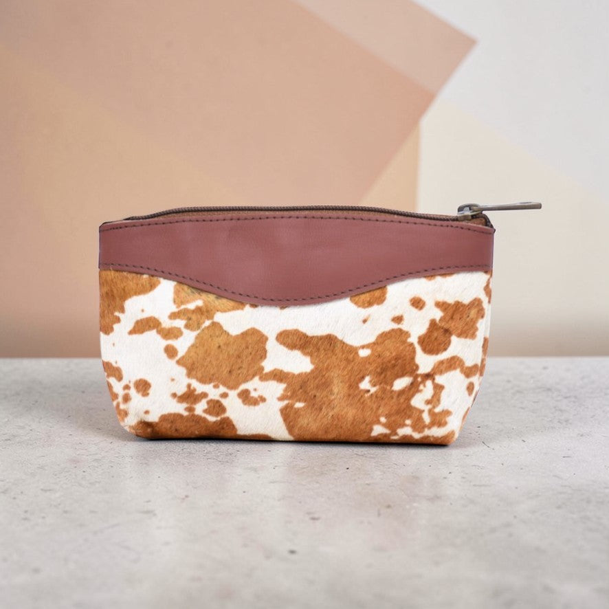 Small leather wallet with animal print 2