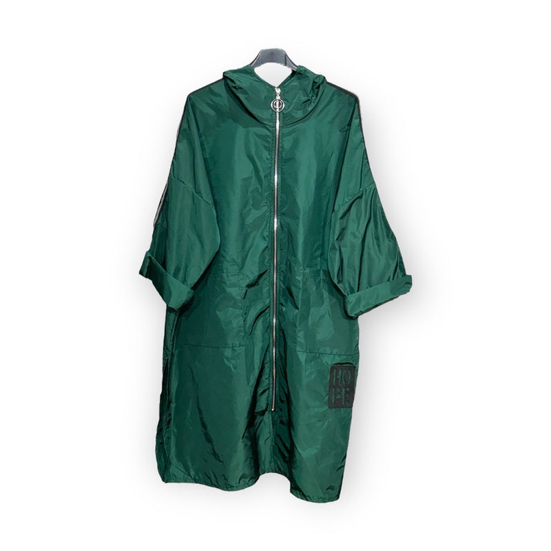 Thin (waterproof) Parka With Hood - Green