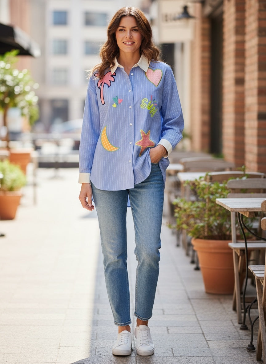 CHAQUETA/BLAZER ESTAMPADO ANIMAL (FLUOR) | VIVIAN