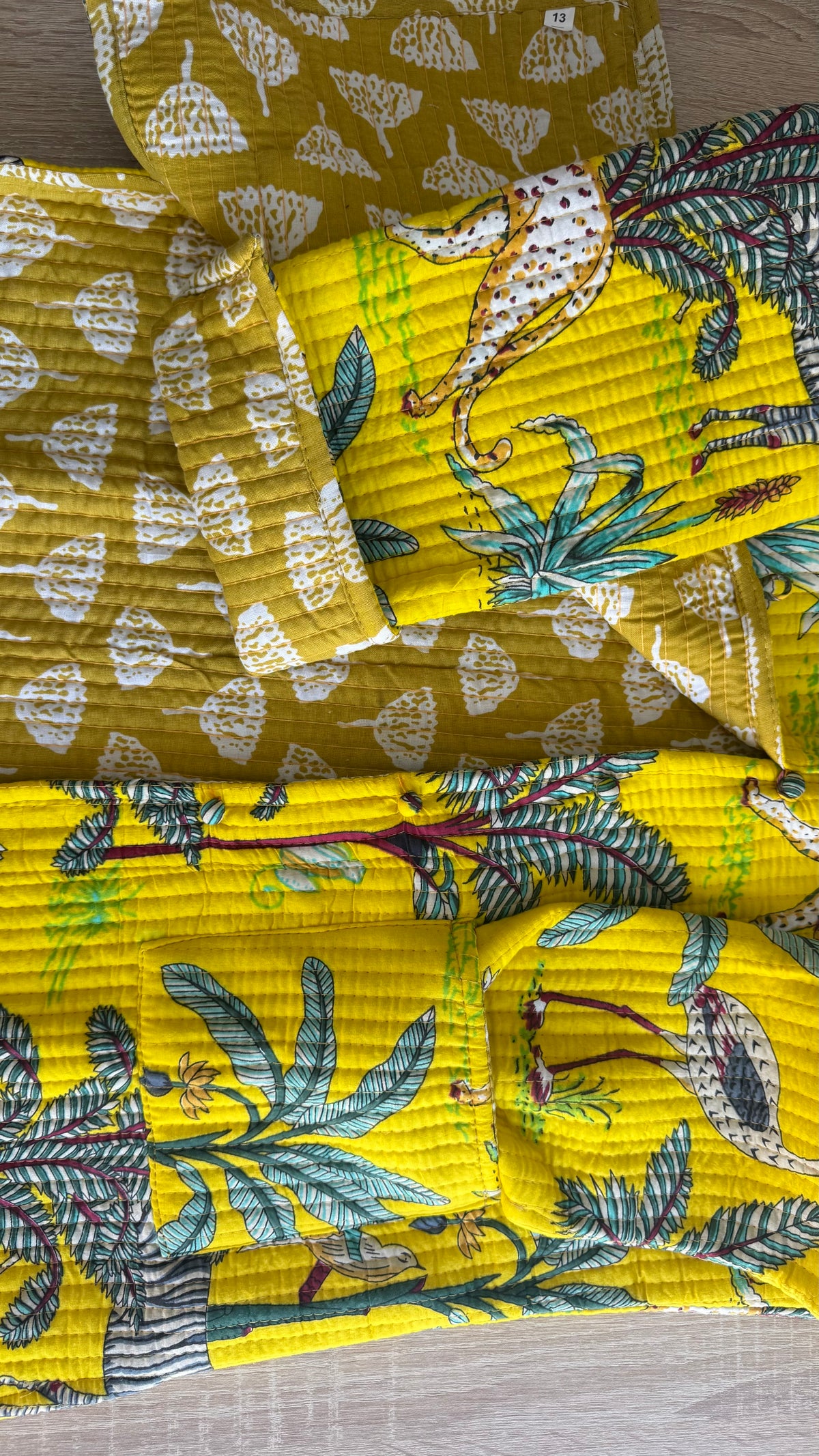 Casaco-Kimono Algodão Reversivel | Amarelo