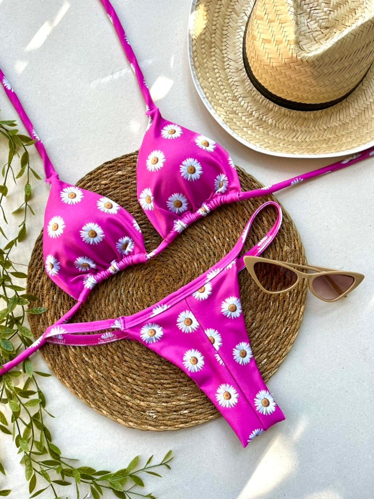 Biquini Daisy Rosa | Cortininha & Fita - GRINE