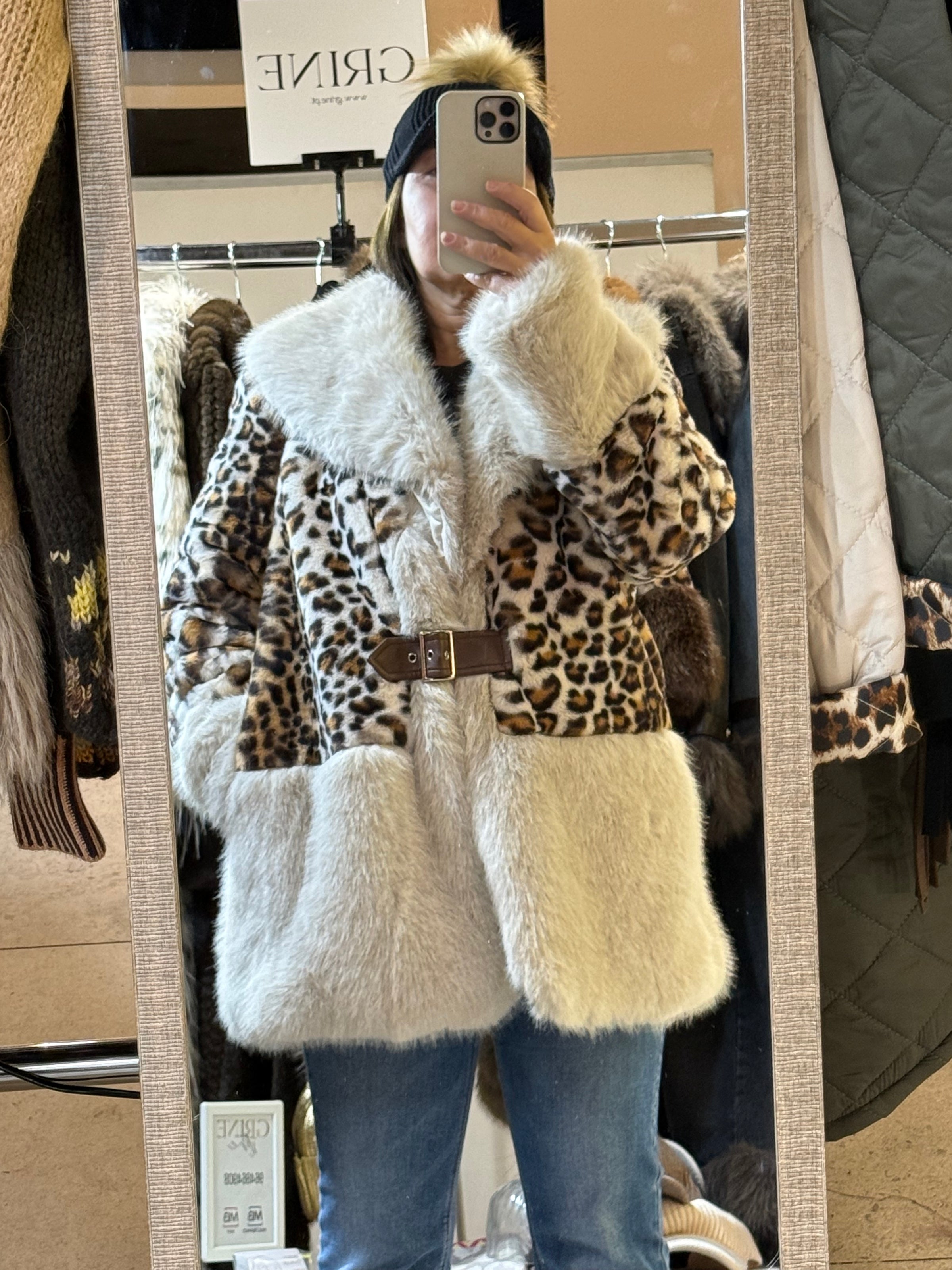 Casaco Royal Chic com Pêlo Creme