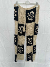Calças Croche Mia | Pretas - GRINE