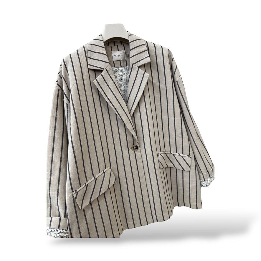 CHAQUETA/BLAZER ESTAMPADO ANIMAL (FLUOR) | VIVIAN