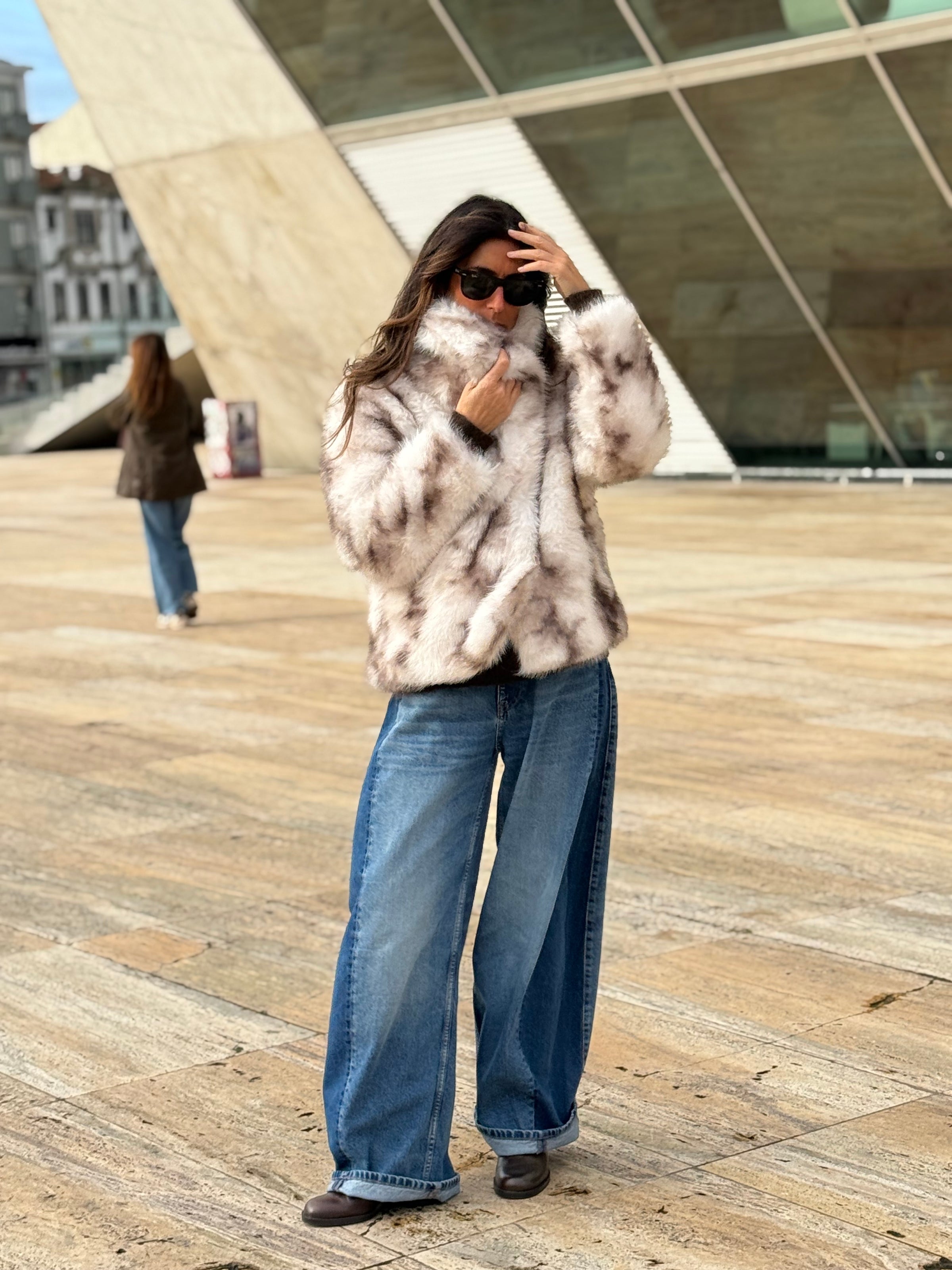 Casaco de Pêlo Branco | Liv