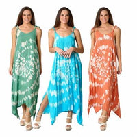 Vestido Largo Tie-Dye | Verde