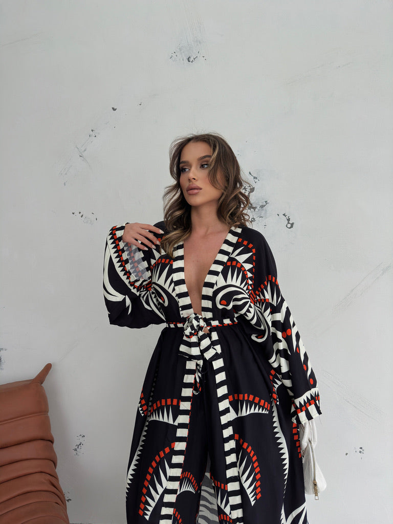 Kimono Comprido Eloá | Preto