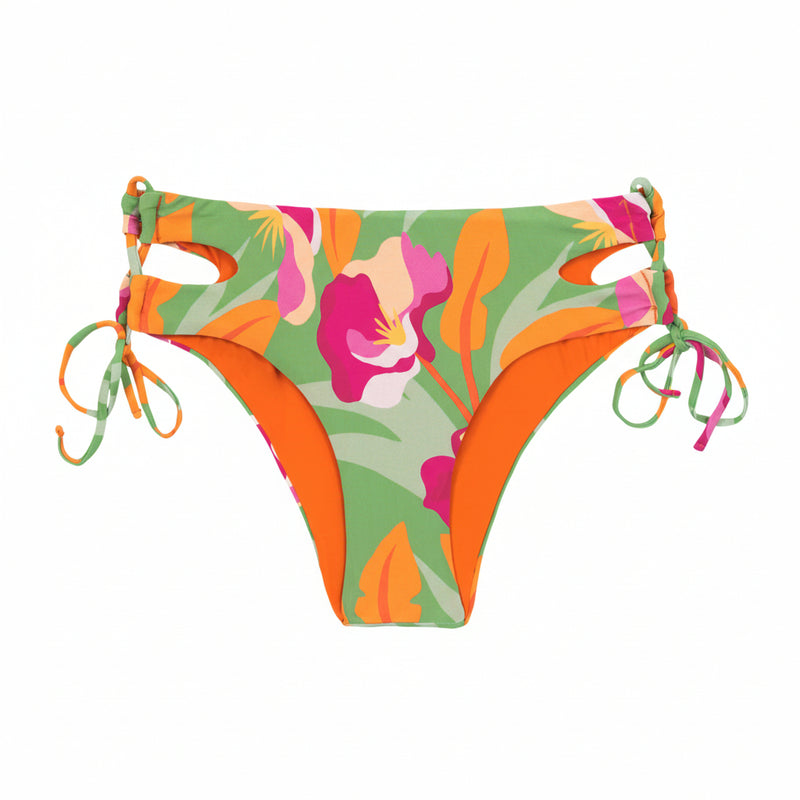Bottom Biquíni Green Bloom Madrid Verde frente - Rio de Sol | GRINE