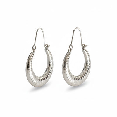 Brincos aço clássicos inoxidável - design atemporal elegante - GRINE bijuteria Portugal
