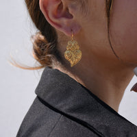 Classic Steel Earrings "Coração de Viana"