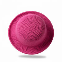 Chapéu de Croché Rosa Artesanal | Feito à Mão