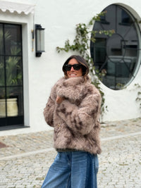 Casaco de Pêlo Camel | Liv