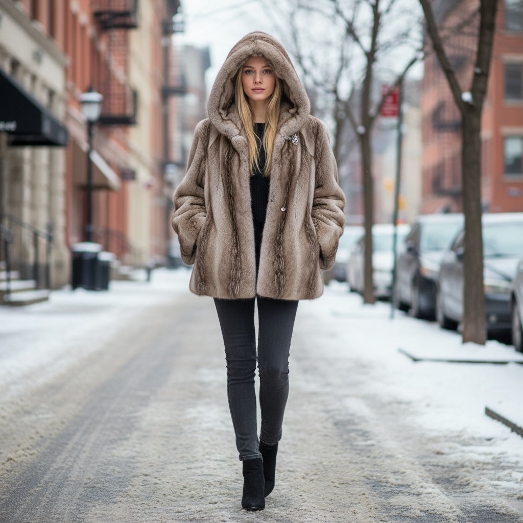 Casaco de Pêlo Cinzento | Katarina