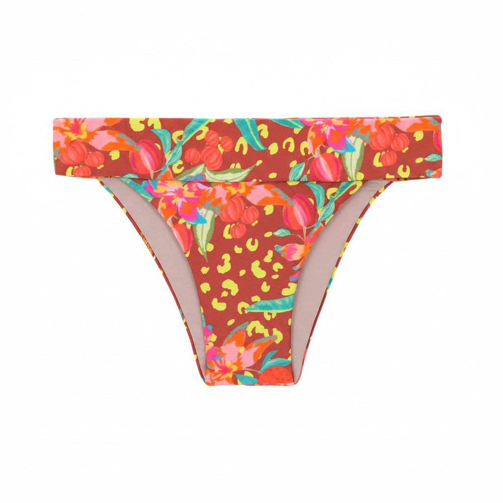 Cueca Biquíni Tropics Essential Cos Castanho frente - Rio de Sol | GRINE
