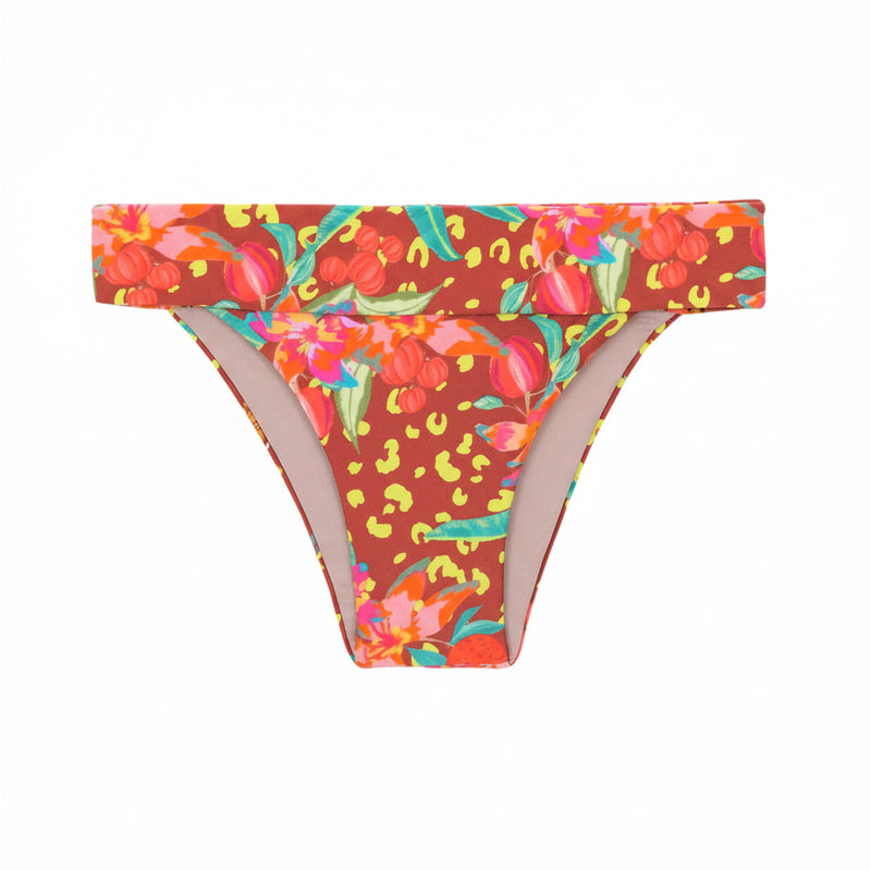 Cueca Biquíni Tropics Essential Cos Castanho frente - Rio de Sol | GRINE
