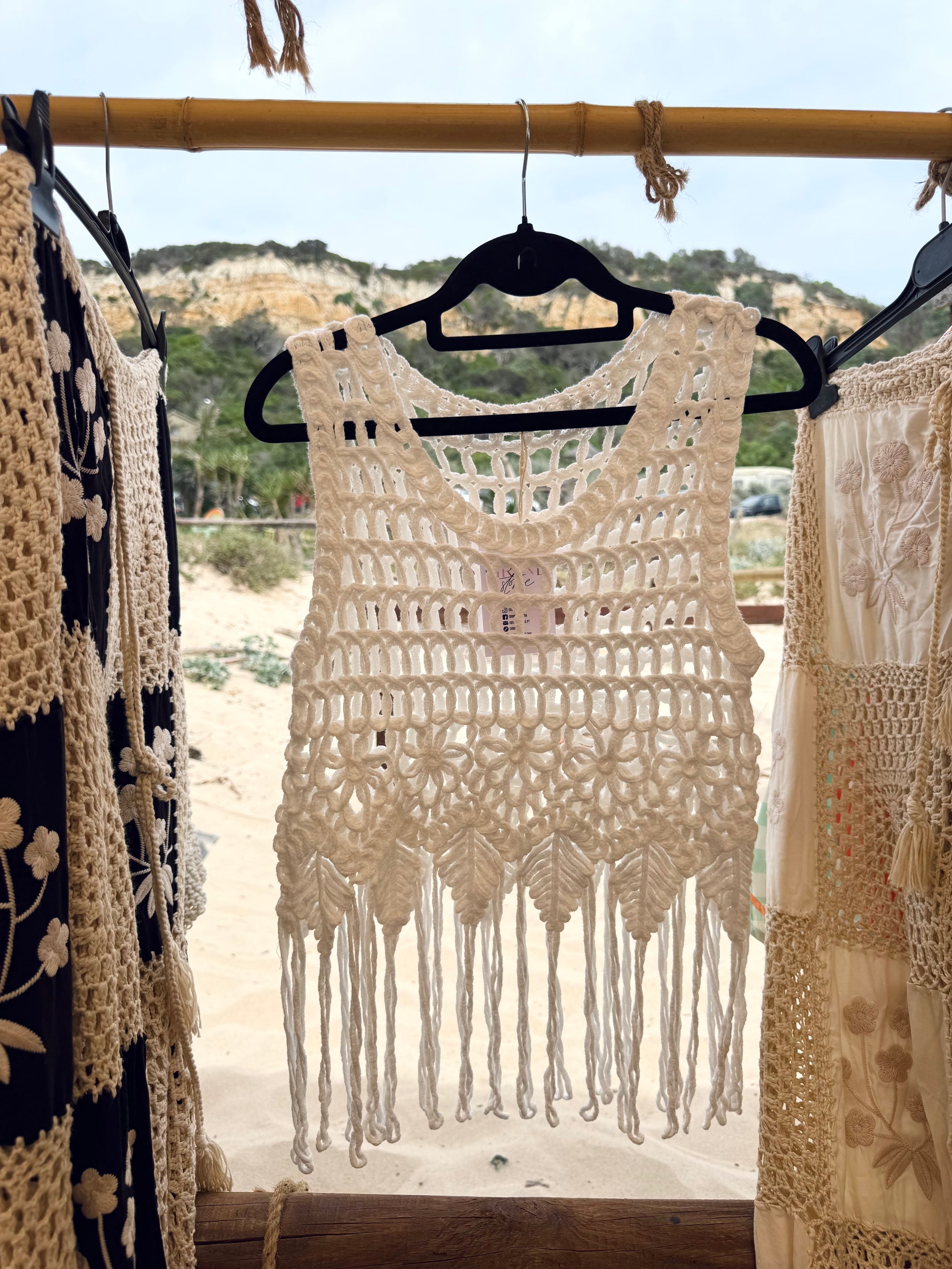 TOP croché Mila | Branco
