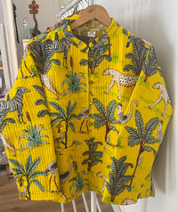 Casaco-Kimono Algodão Reversivel | Amarelo